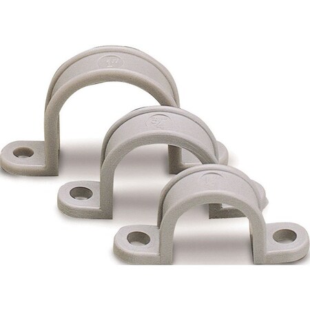 Gardner Bender Cable Clamp, Polyethylene, 1-1/2 in Bundle Dia., Gray GCC-510